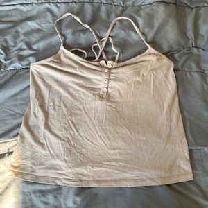 Tank top crop top forever 21 cross back